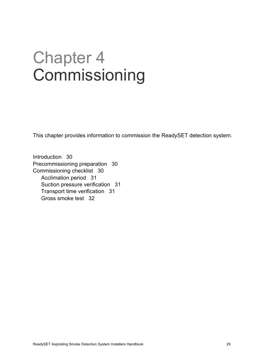 Chapter 4 commissioning | Edwards Signaling ReadySet User Manual | Page 37 / 58