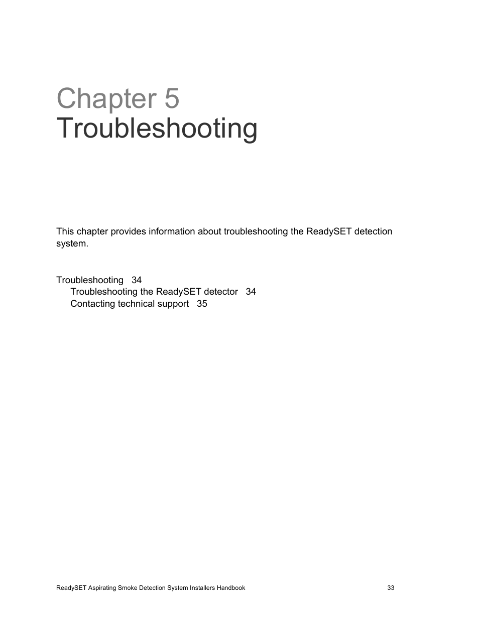 Chapter 5 troubleshooting | Edwards Signaling ReadySet User Manual | Page 41 / 58