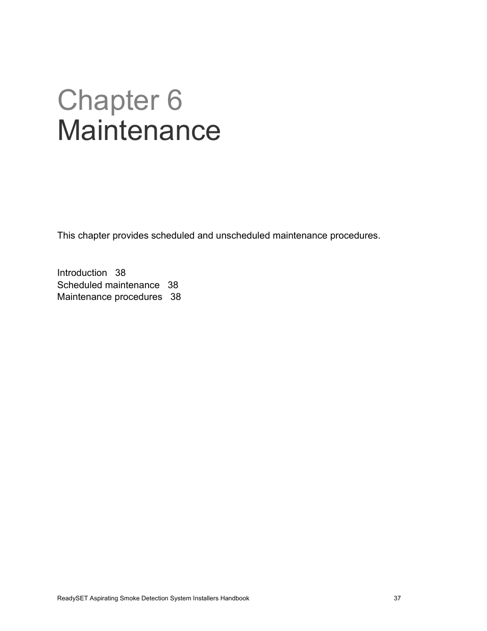 Chapter 6 maintenance | Edwards Signaling ReadySet User Manual | Page 45 / 58