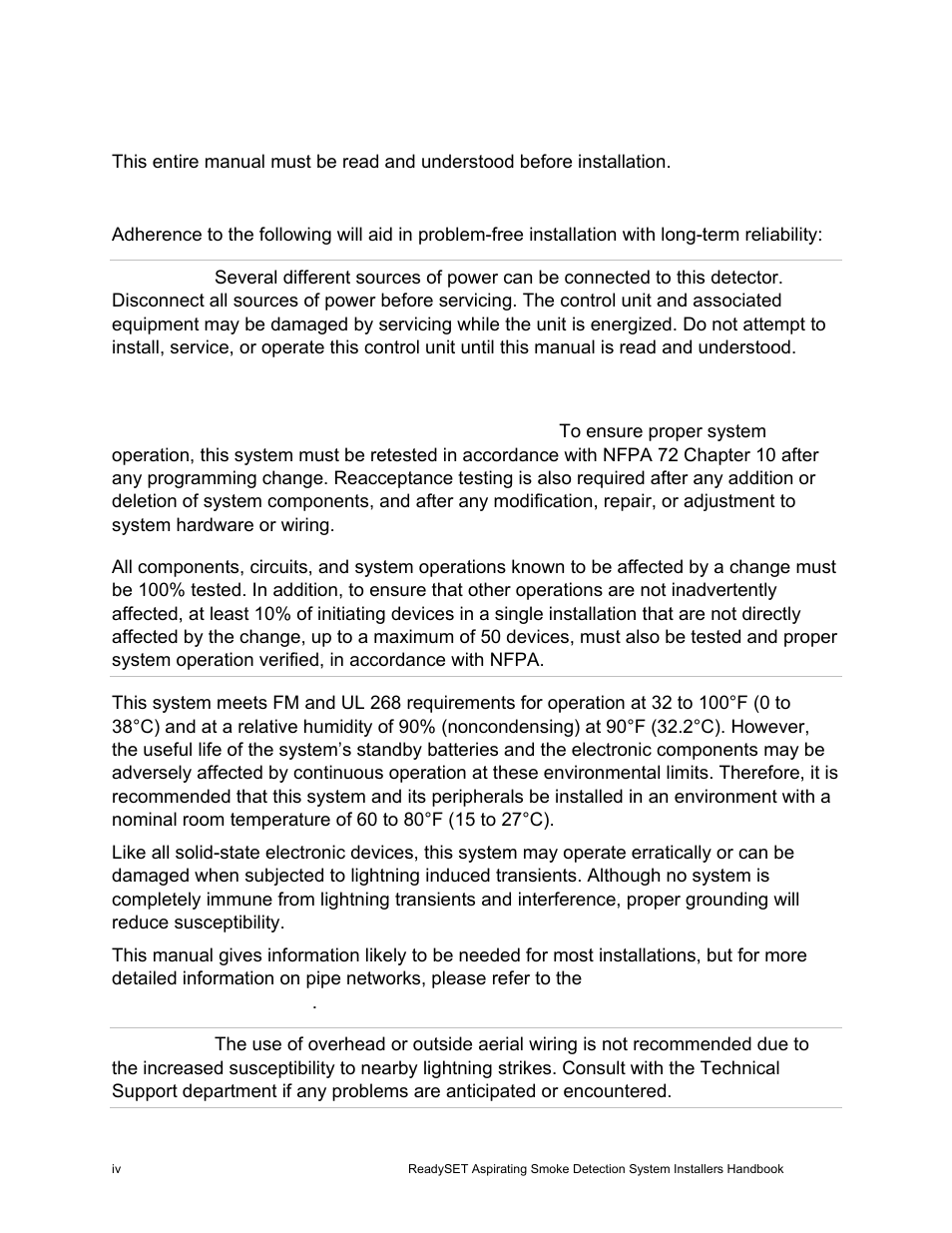 Safety summary | Edwards Signaling ReadySet User Manual | Page 6 / 58