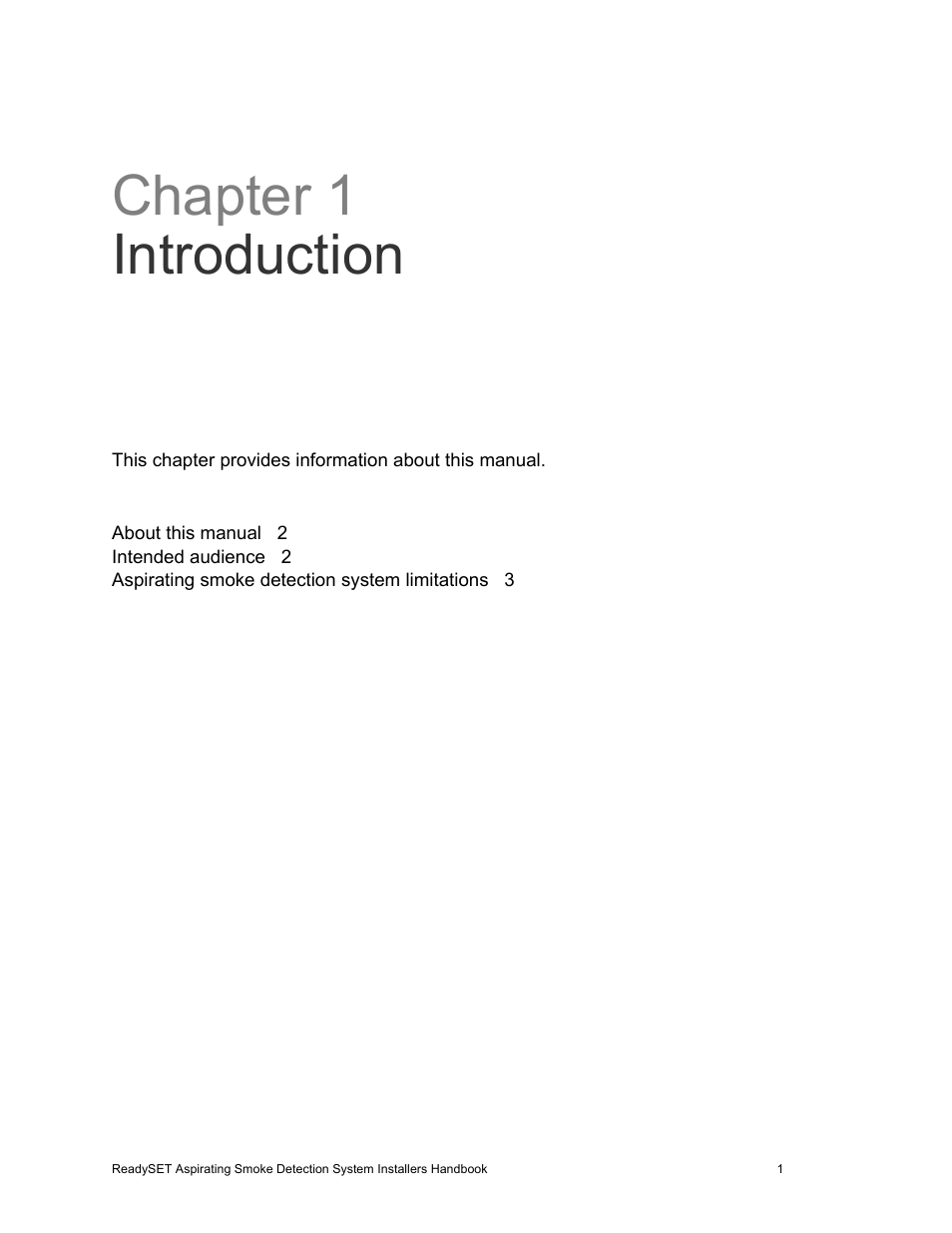 Chapter 1 introduction | Edwards Signaling ReadySet User Manual | Page 9 / 58