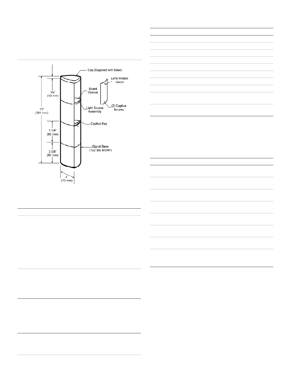 Specifications, Regulatory information, Contact information | Edwards Signaling 102 Light Source User Manual | Page 2 / 3