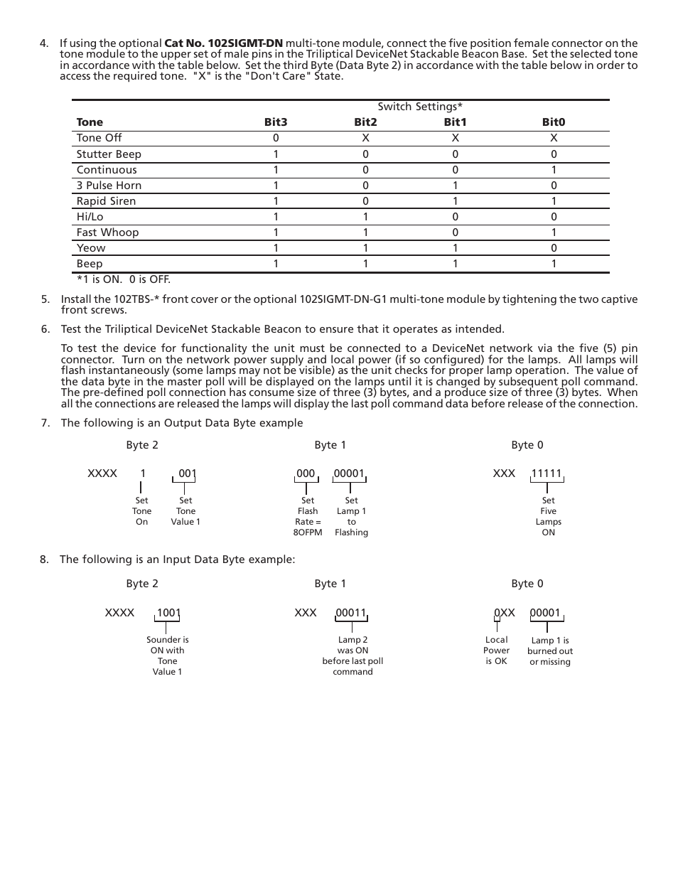 Edwards Signaling 102 DeviceNet User Manual | Page 12 / 16