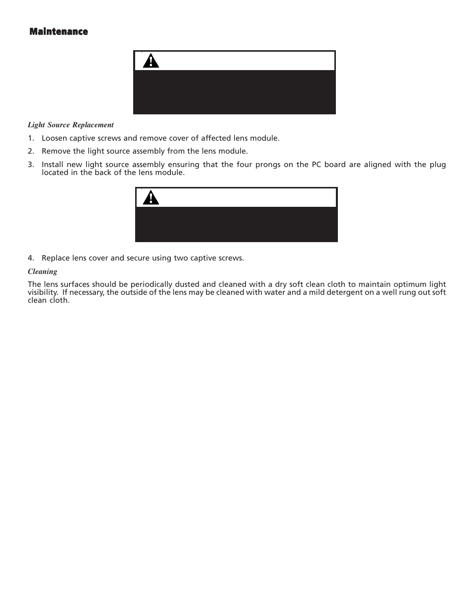 Warning | Edwards Signaling 102 DeviceNet User Manual | Page 13 / 16