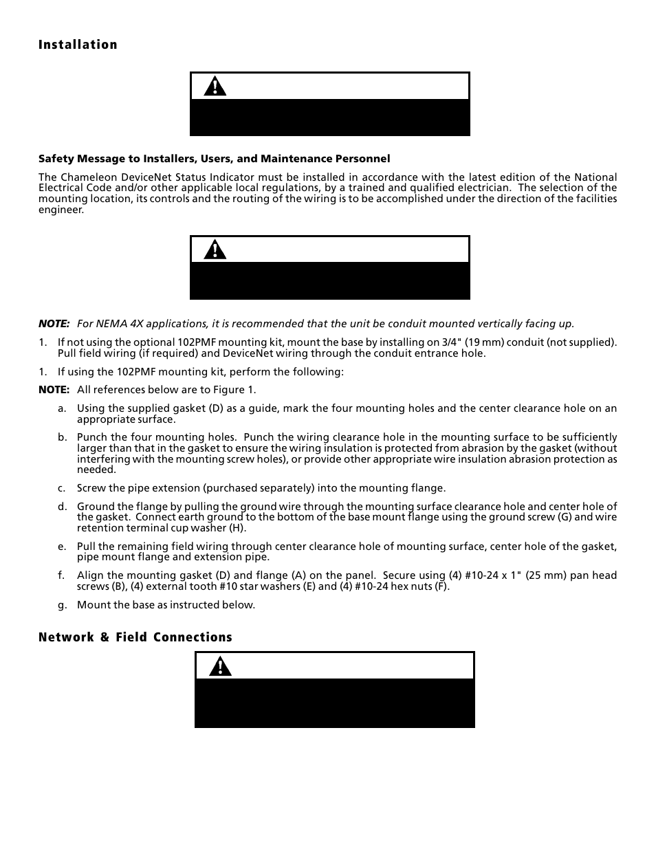 Warning, Caution | Edwards Signaling 108-DN Series User Manual | Page 6 / 10