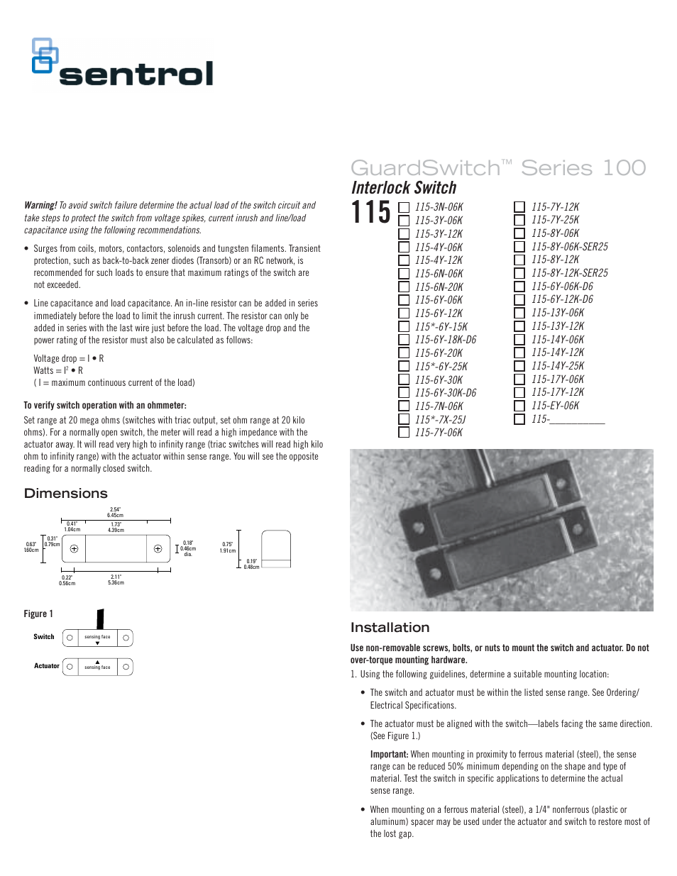 Edwards Signaling 115 Series User Manual | 4 pages