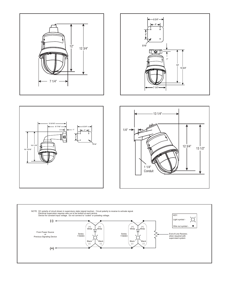 Edwards Signaling 116DEXMRINH Series User Manual | Page 2 / 4