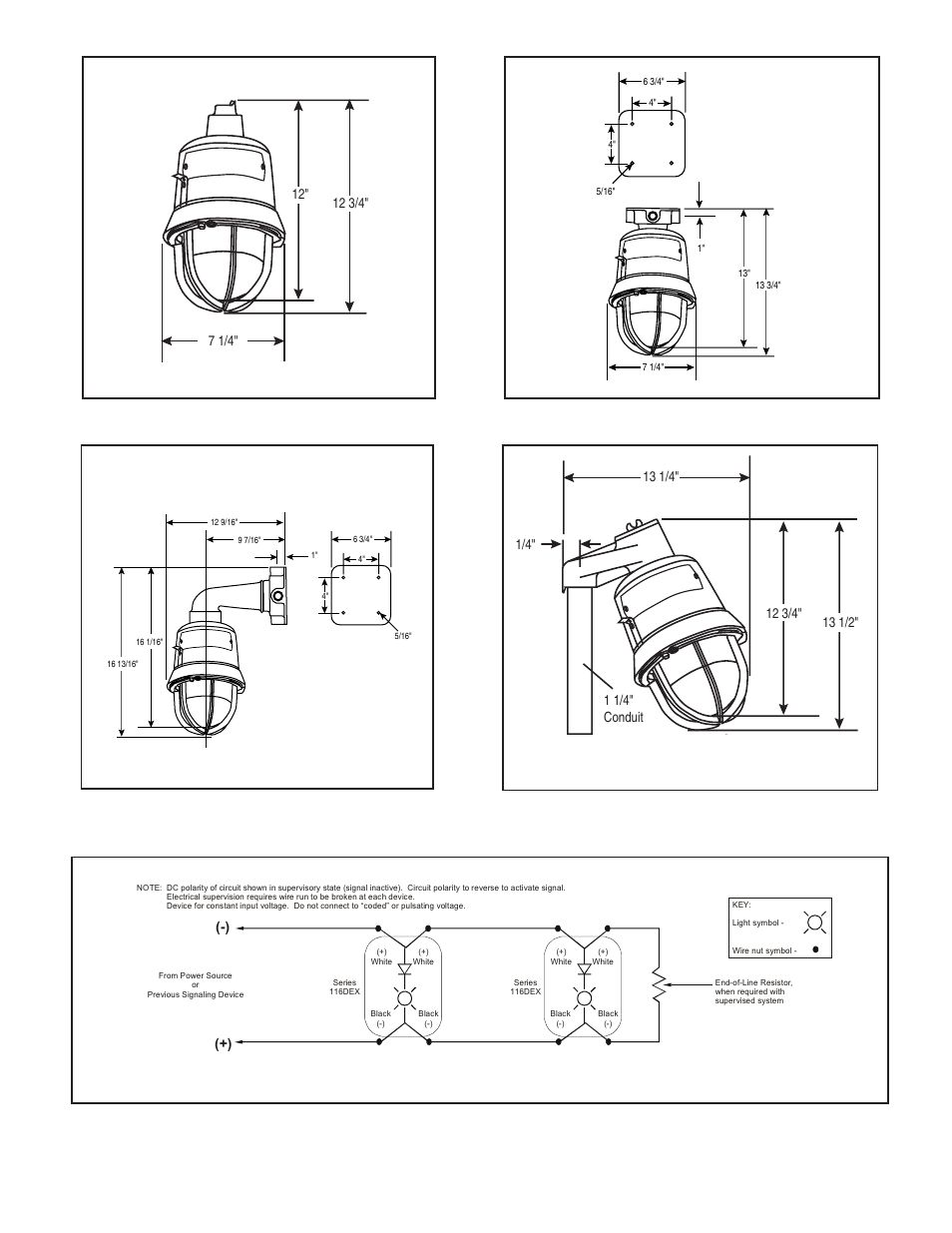 Edwards Signaling 116DEXMSINH Series User Manual | Page 2 / 4