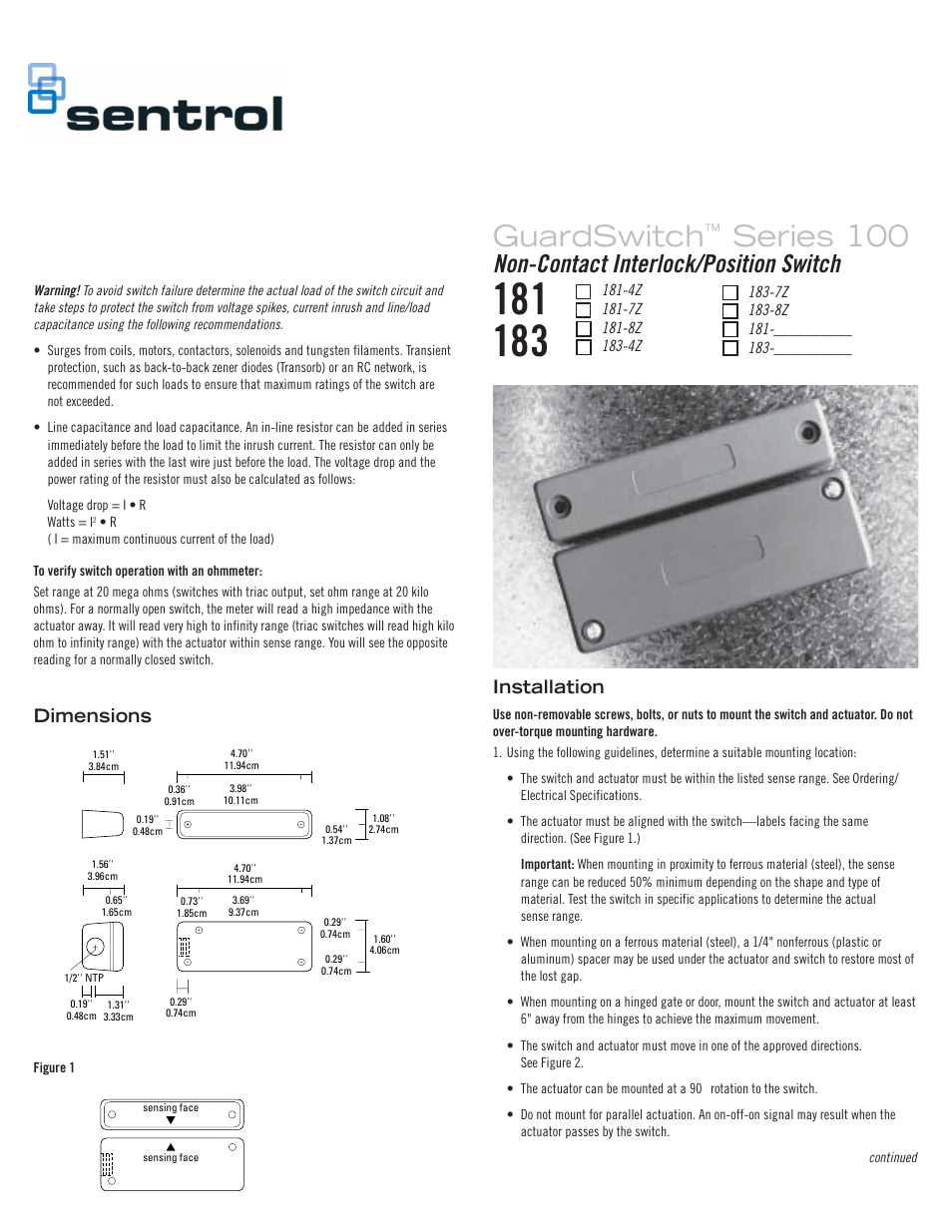 Edwards Signaling 181 Series User Manual | 2 pages