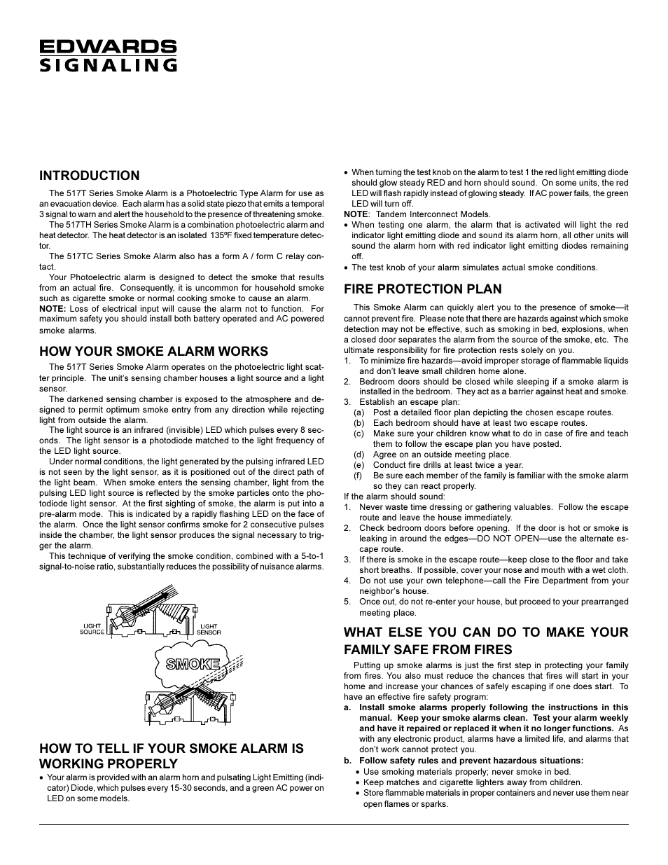 Edwards Signaling 517TC User Manual | 6 pages