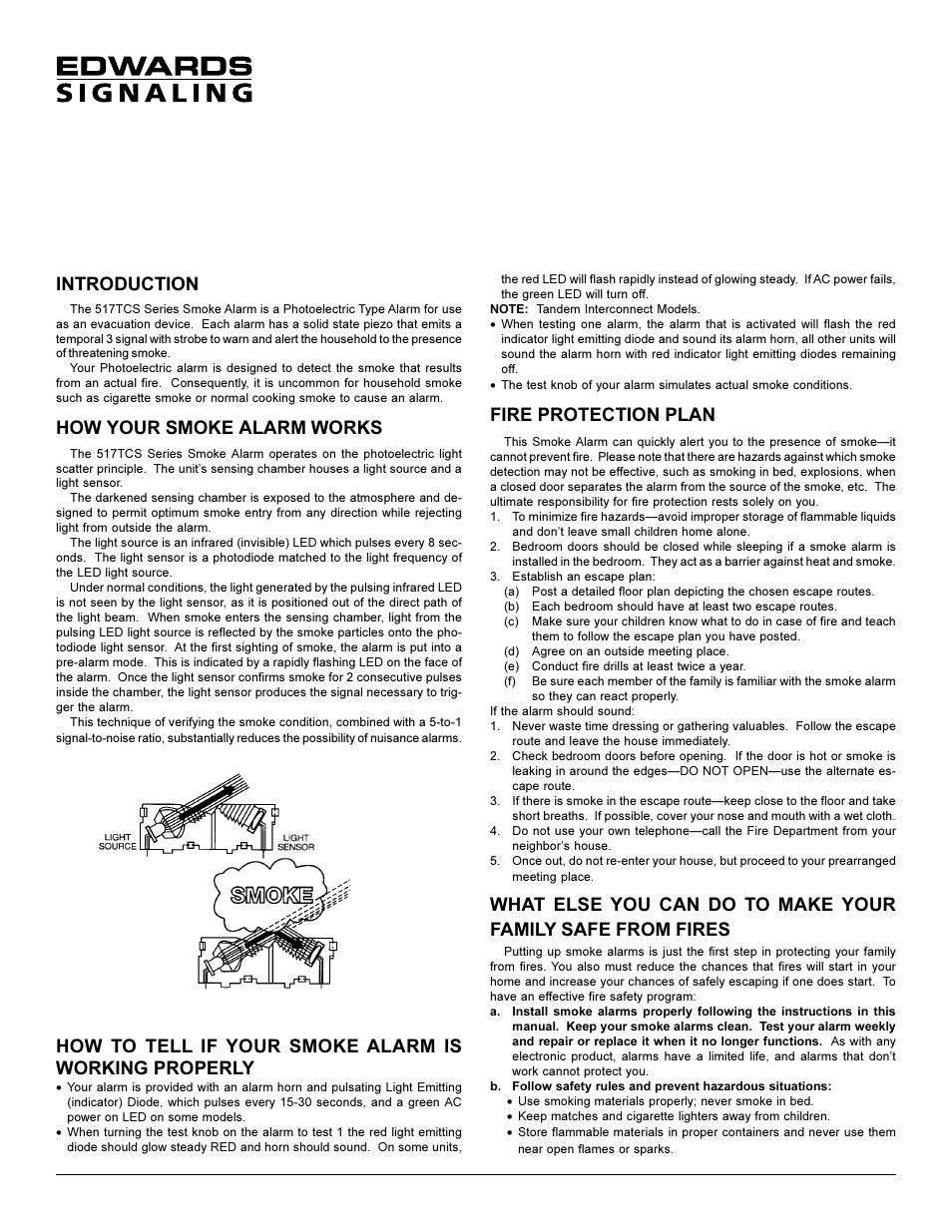 Edwards Signaling 517TCS User Manual | 6 pages