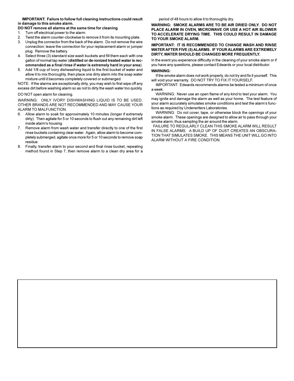 Edwards Signaling 517TCSB User Manual | Page 6 / 6