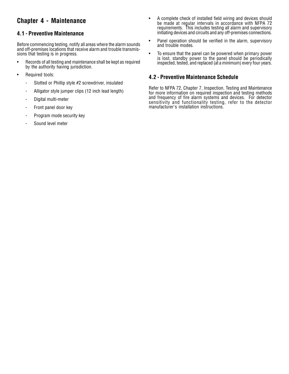 Chapter 4 - maintenance | Edwards Signaling 5541M-Y6 User Manual | Page 21 / 33