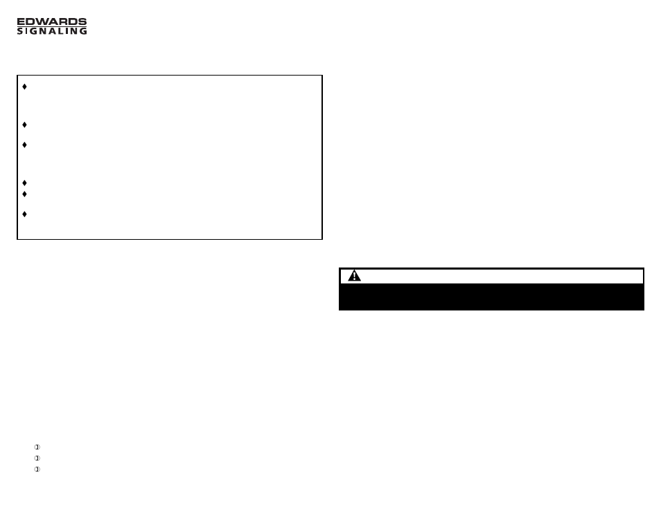 Edwards Signaling 910 User Manual | 2 pages