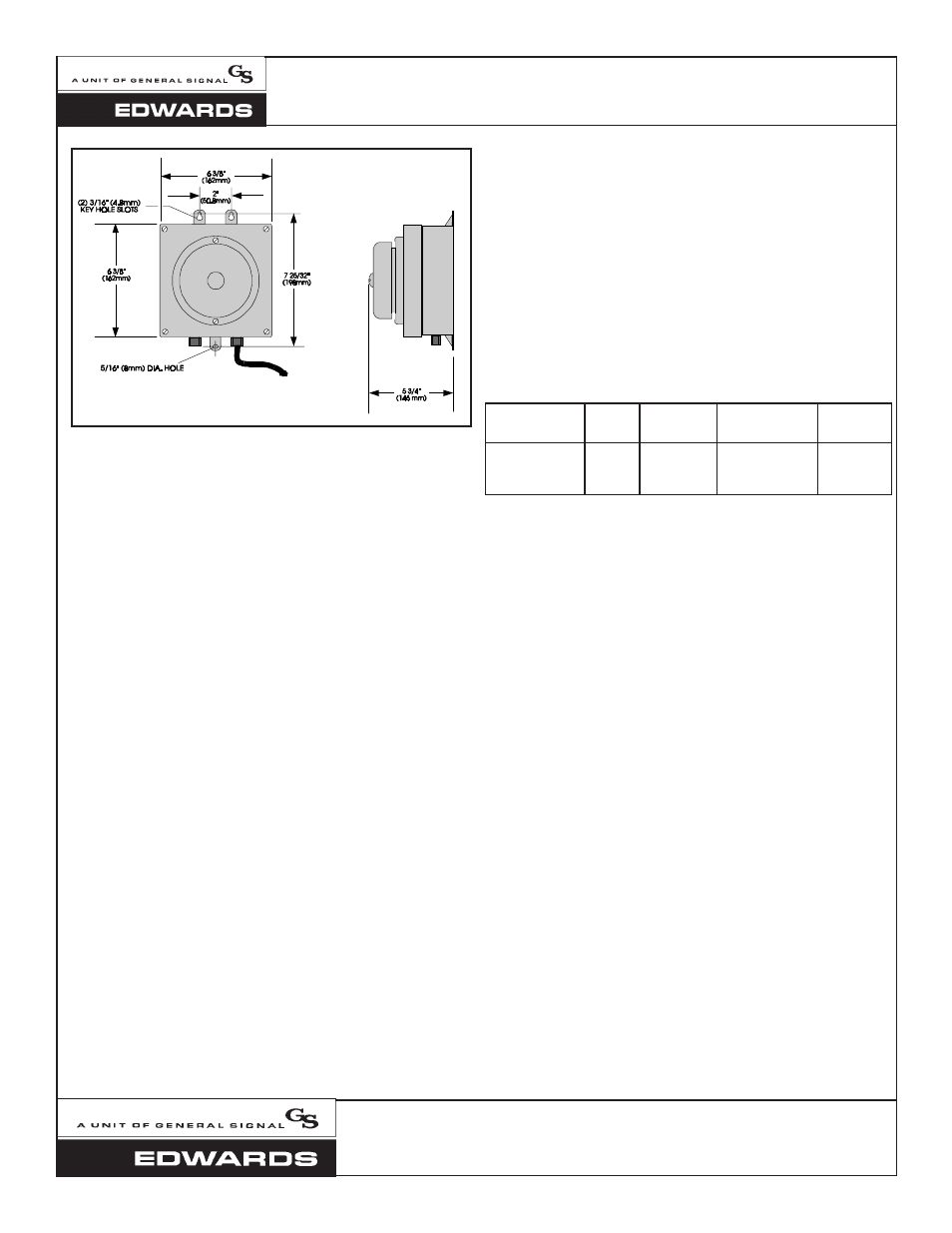 Edwards Signaling B-KBH-5040-N5 User Manual | 2 pages