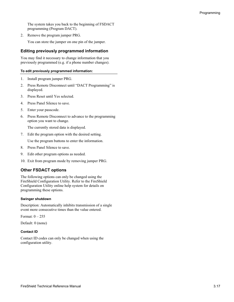 Edwards Signaling FireShield 10 Zone User Manual | Page 39 / 68