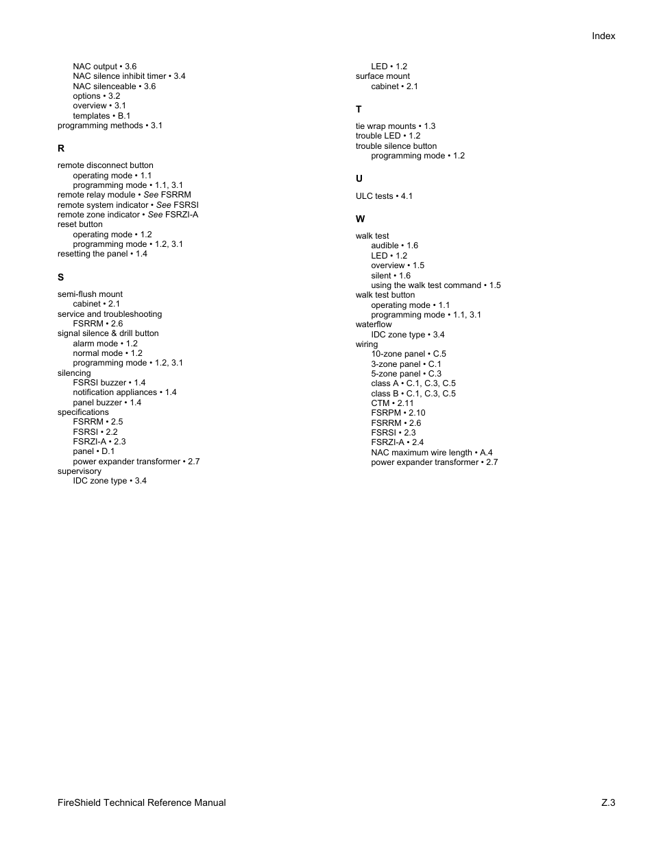 Edwards Signaling FireShield 10 Zone User Manual | Page 65 / 68