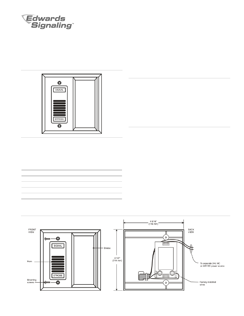 Edwards Signaling 7007B-N5 User Manual | 2 pages