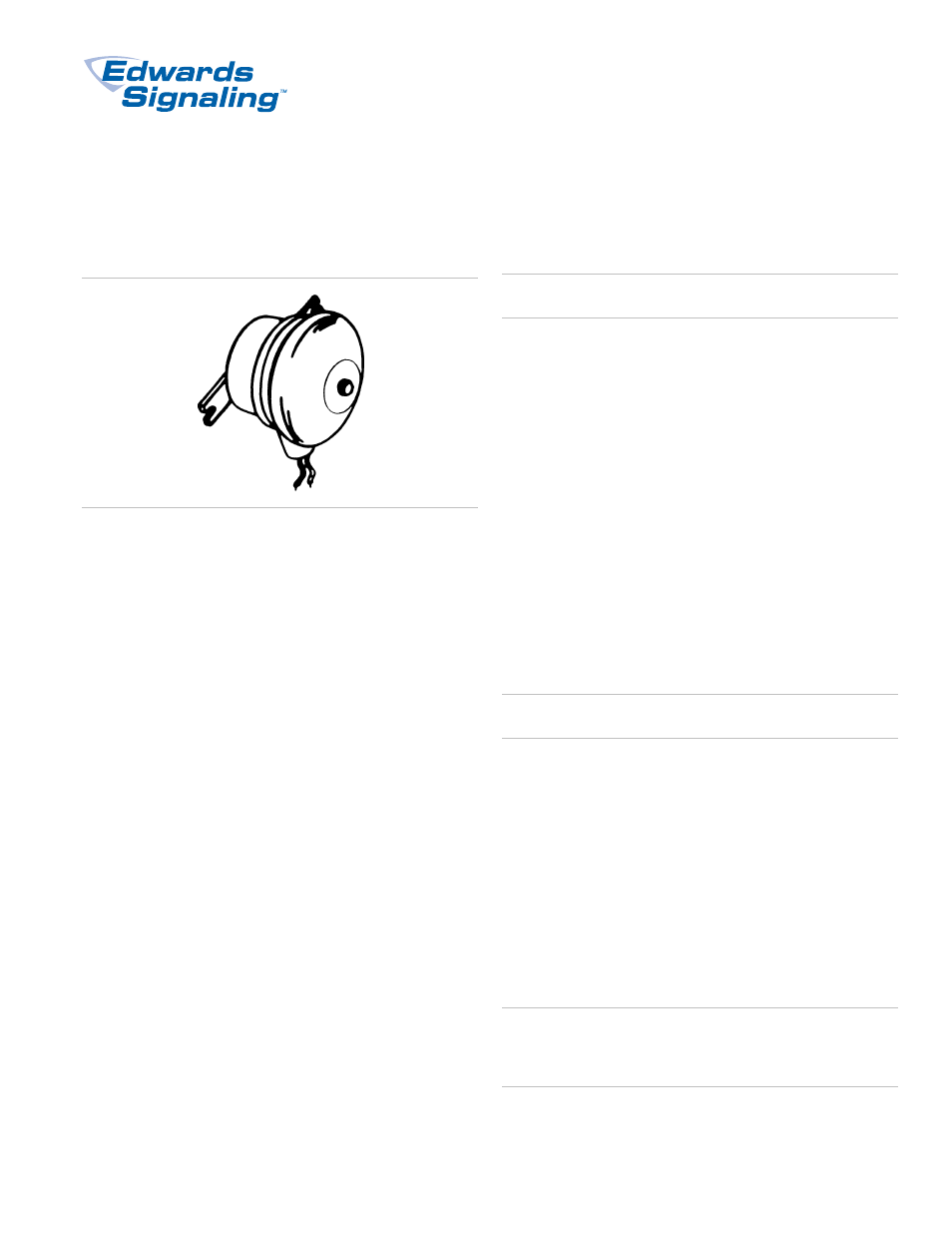 Edwards Signaling 439DEX User Manual | 4 pages