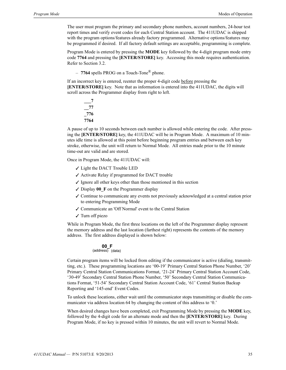 Fire-Lite 411UDAC Fire Alarm Communicator User Manual | Page 35 / 84