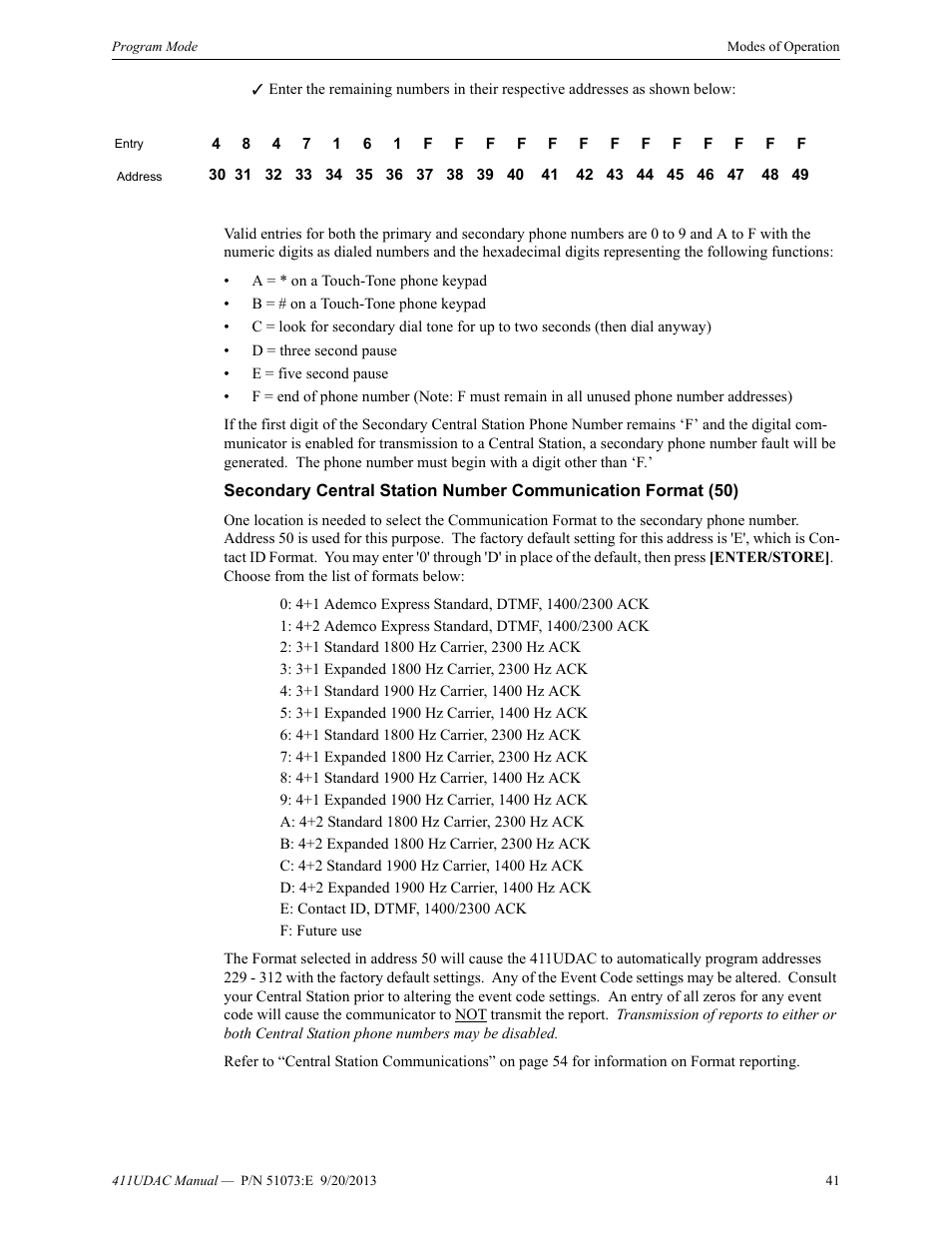 Fire-Lite 411UDAC Fire Alarm Communicator User Manual | Page 41 / 84