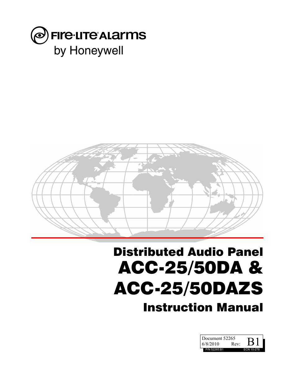 Fire-Lite ACC-25/50DAZS Distributed Audio Panel User Manual | 84 pages