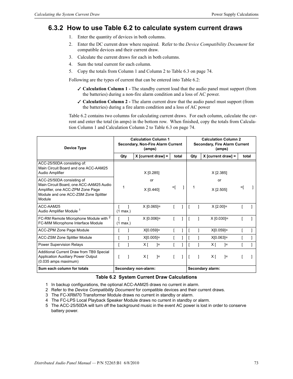 Fire-Lite ACC-25/50DAZS Distributed Audio Panel User Manual | Page 73 / 84