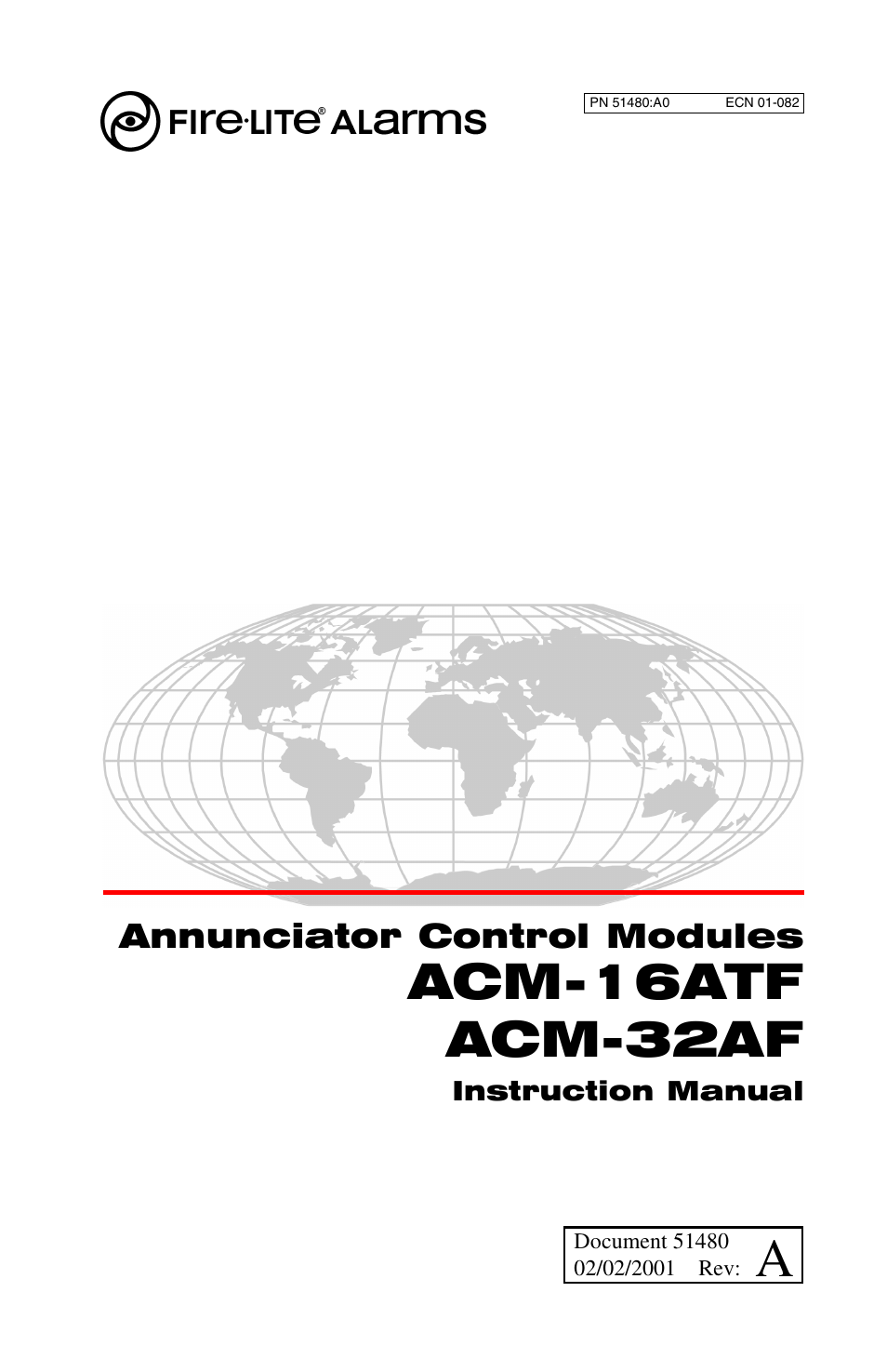 Fire-Lite ACM-32AF Annunciator Modules User Manual | 68 pages