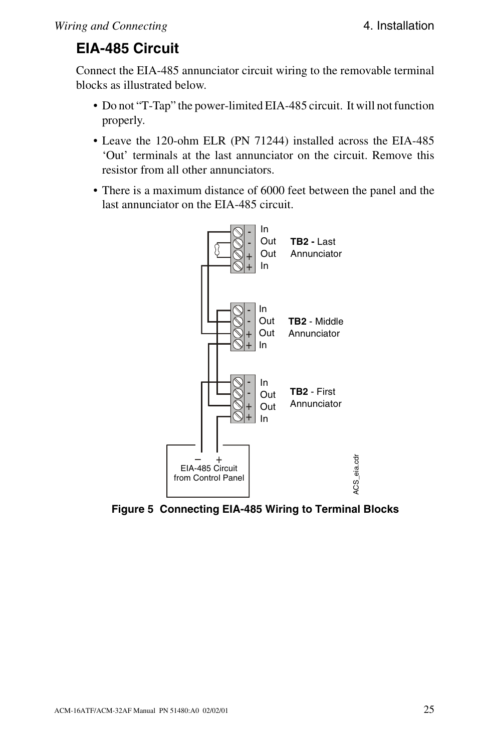 Eia-485 circuit | Fire-Lite ACM-32AF Annunciator Modules User Manual | Page 25 / 68