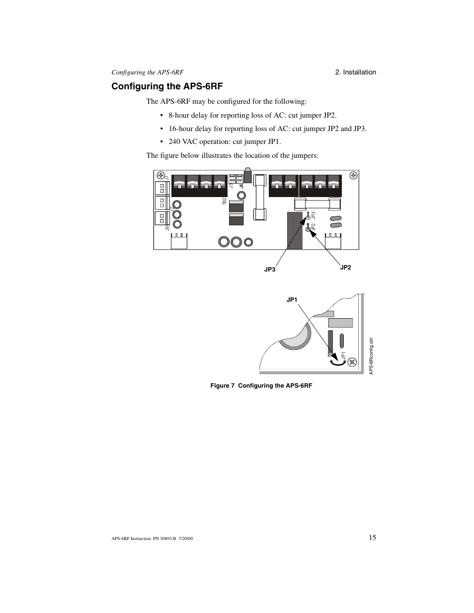 Configuring the aps6rf, Configuring the aps-6rf | Fire-Lite APS-6RF Auxiliary Power Supply User Manual | Page 15 / 28