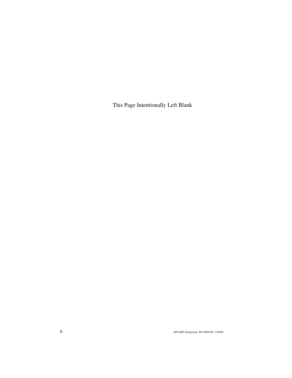This page intentionally left blank | Fire-Lite APS-6RF Auxiliary Power Supply User Manual | Page 6 / 28
