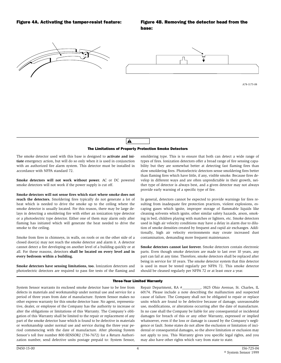 Fire-Lite B224BI Plug-in Isolator User Manual | Page 4 / 4