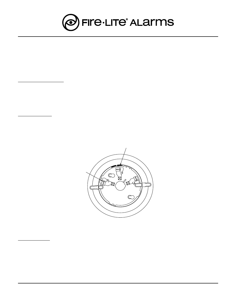 Fire-Lite B350LP Plug-In Base for Addressable Detector User Manual | 4 pages