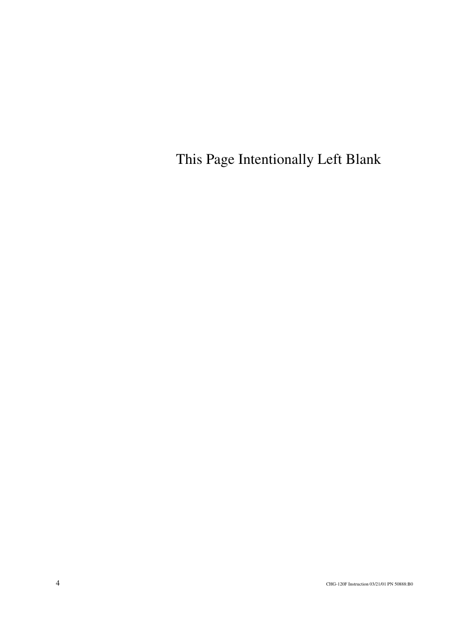 This page intentionally left blank | Fire-Lite CHG-120F Battery Charger User Manual | Page 4 / 28