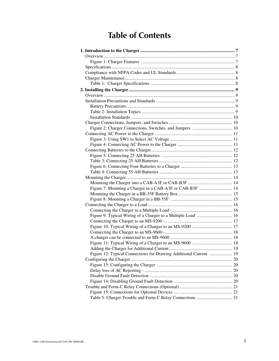 Fire-Lite CHG-120F Battery Charger User Manual | Page 5 / 28