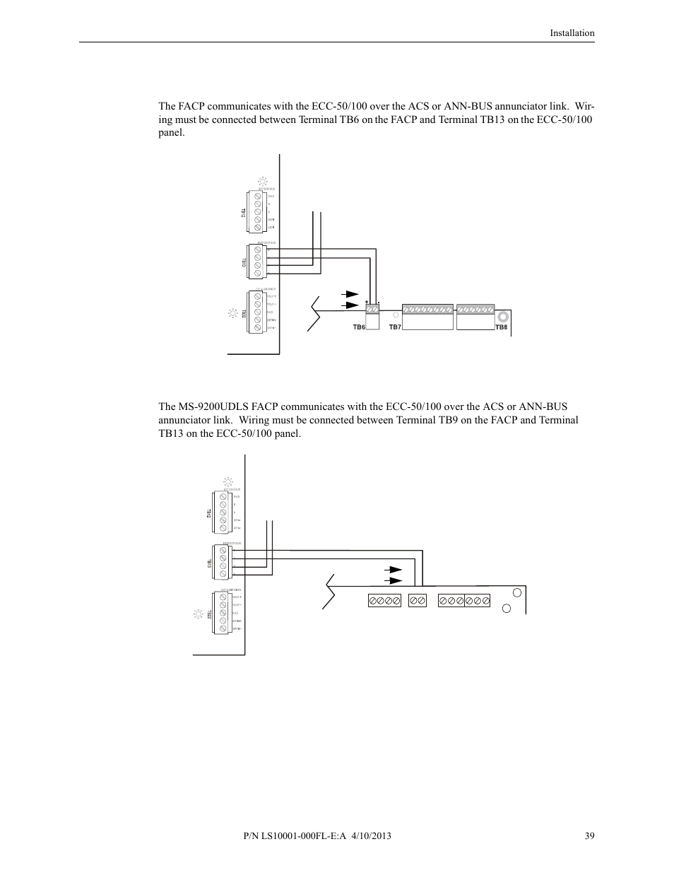 5 facp data bus, Facp data bus | Fire-Lite ECC-50/100E Emergency Command Center User Manual | Page 39 / 108