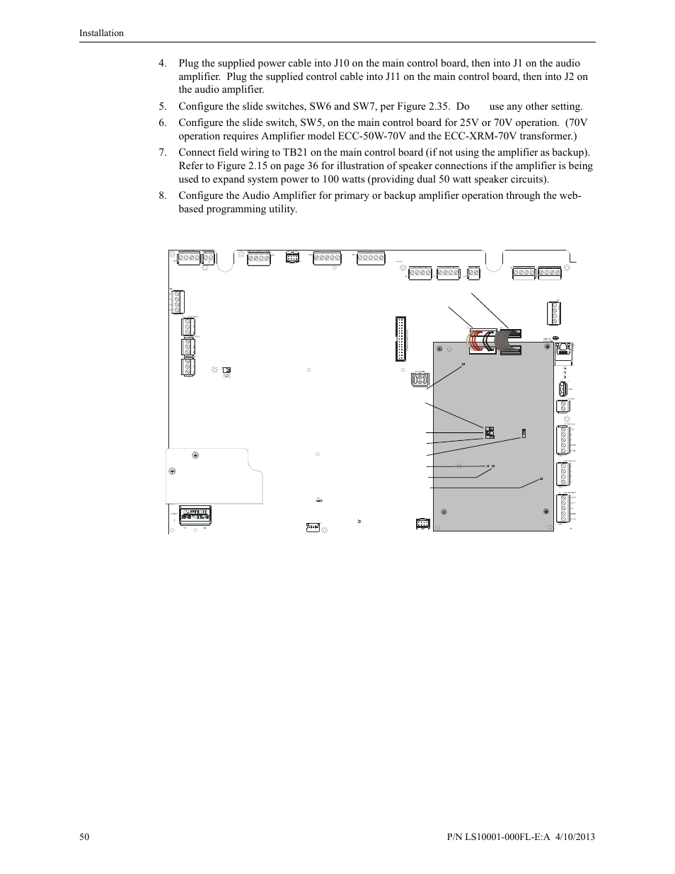 Fire-Lite ECC-50/100E Emergency Command Center User Manual | Page 50 / 108