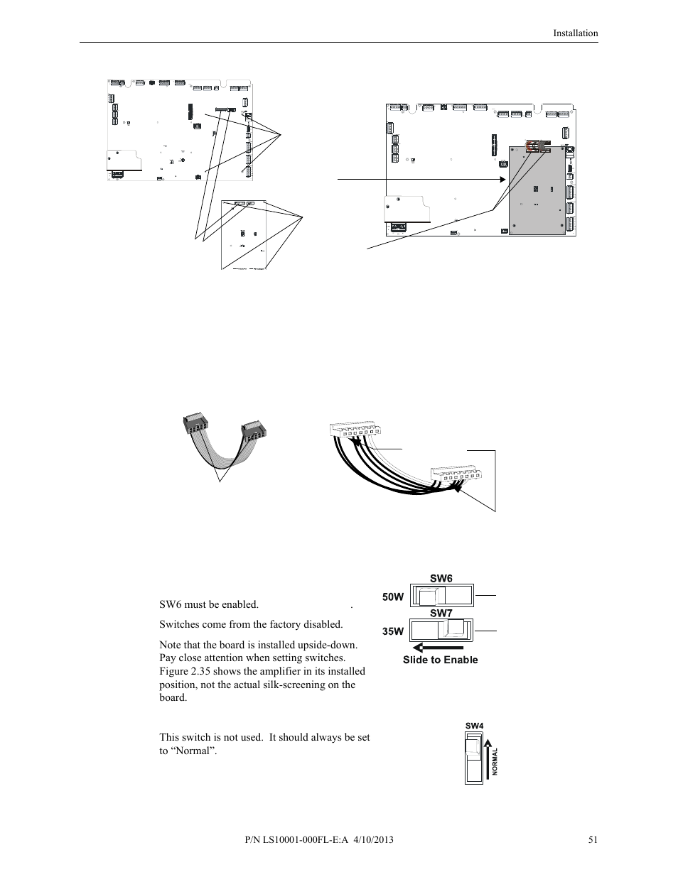 Power and control cables, Configuration, Figure 2.33 | Figure 2.33), Power and control cables configuration | Fire-Lite ECC-50/100E Emergency Command Center User Manual | Page 51 / 108