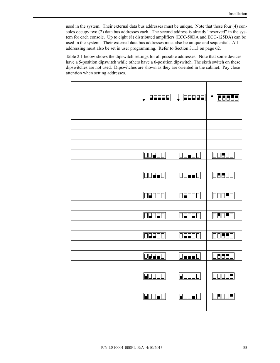 Fire-Lite ECC-50/100E Emergency Command Center User Manual | Page 55 / 108