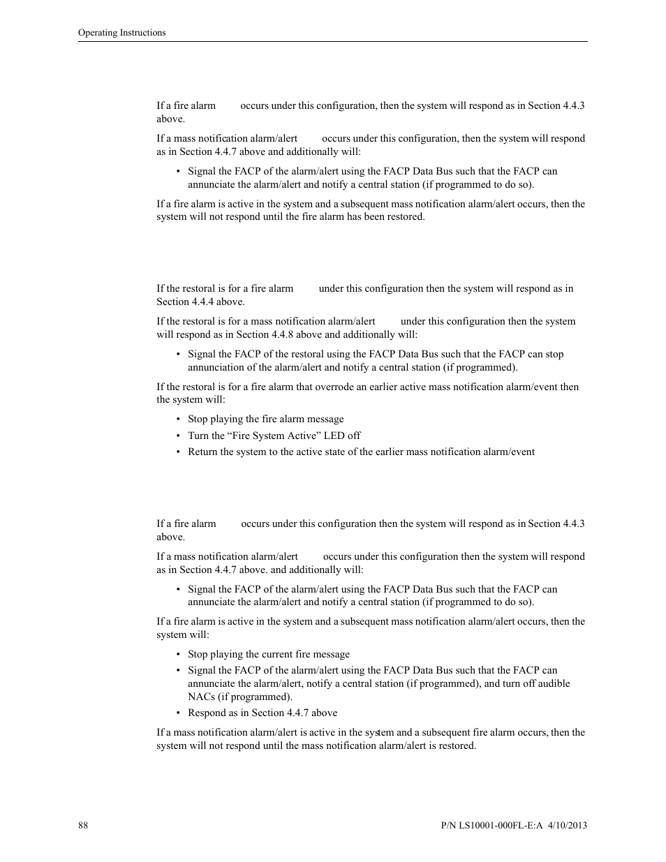 Tion priority | Fire-Lite ECC-50/100E Emergency Command Center User Manual | Page 88 / 108