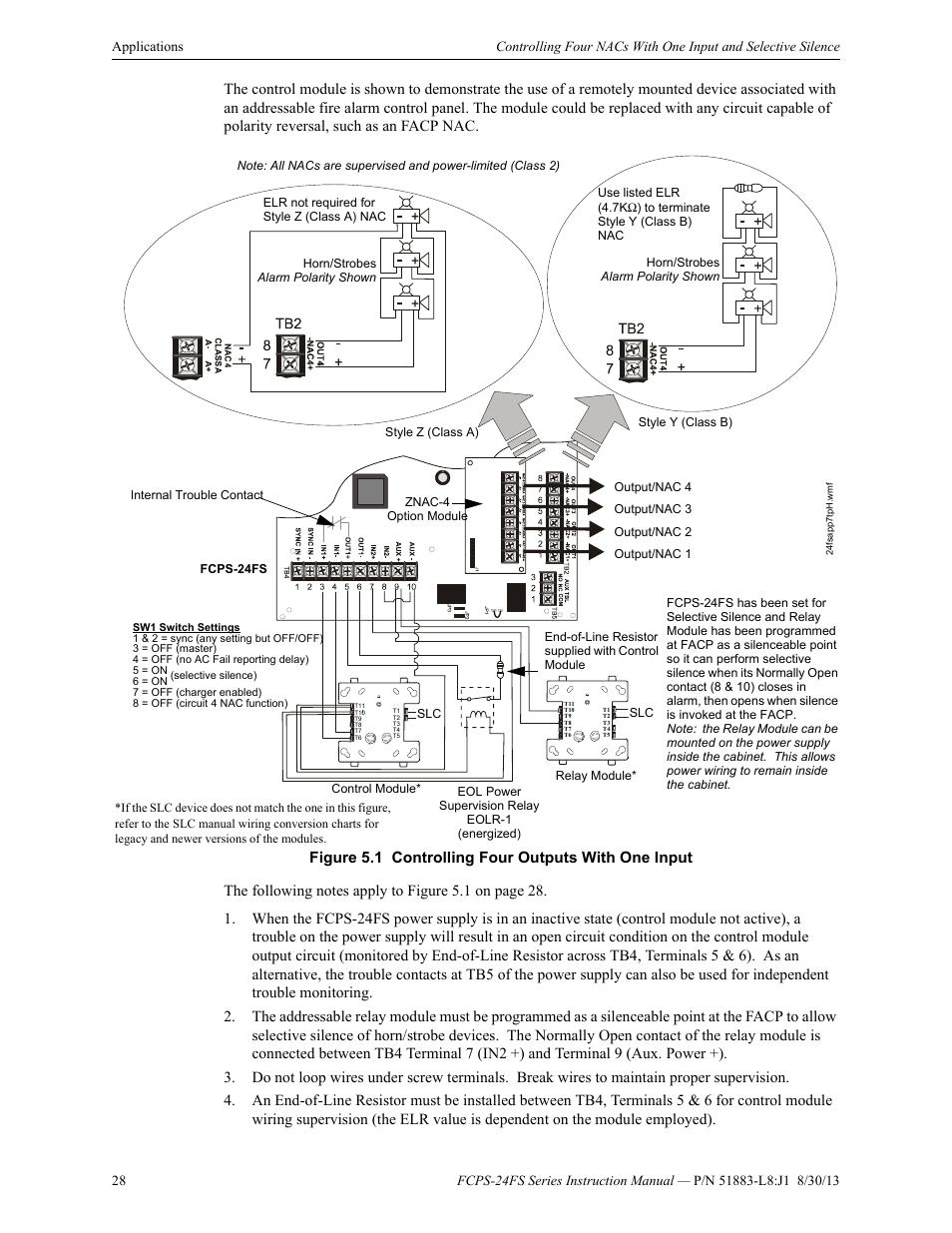 Fire-Lite FCPS Series Field Charger/Power Supply User Manual | Page 28 / 48