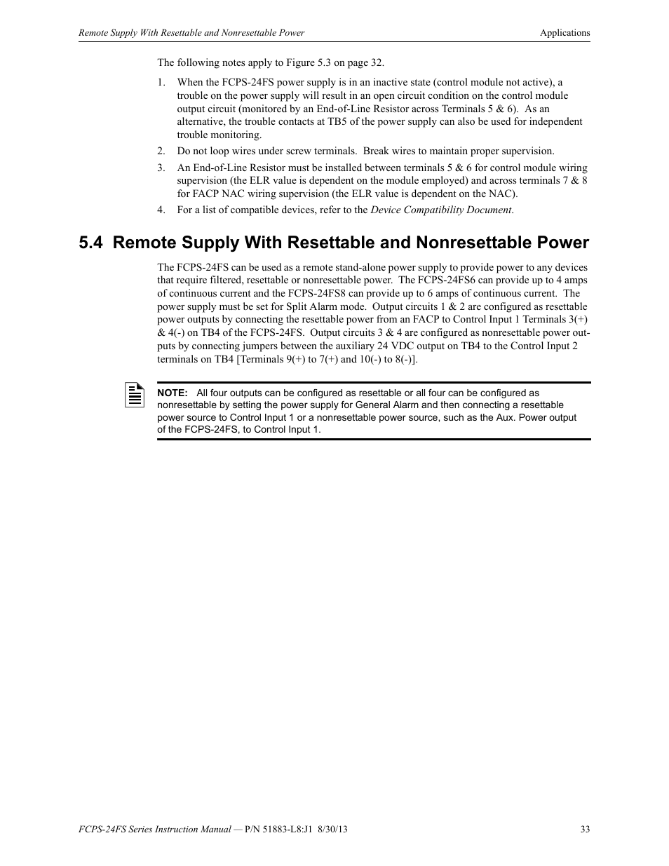 Fire-Lite FCPS Series Field Charger/Power Supply User Manual | Page 33 / 48