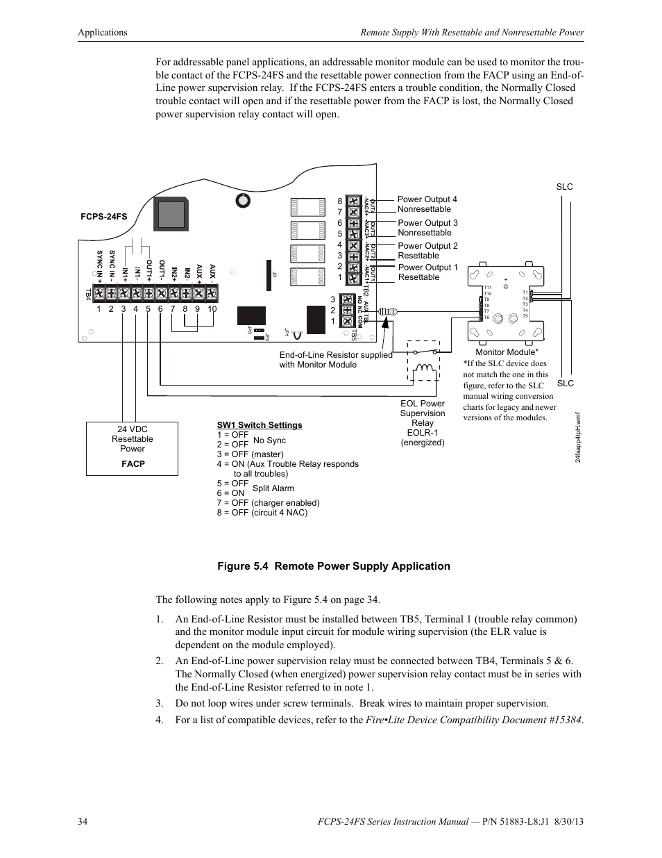 Fire-Lite FCPS Series Field Charger/Power Supply User Manual | Page 34 / 48
