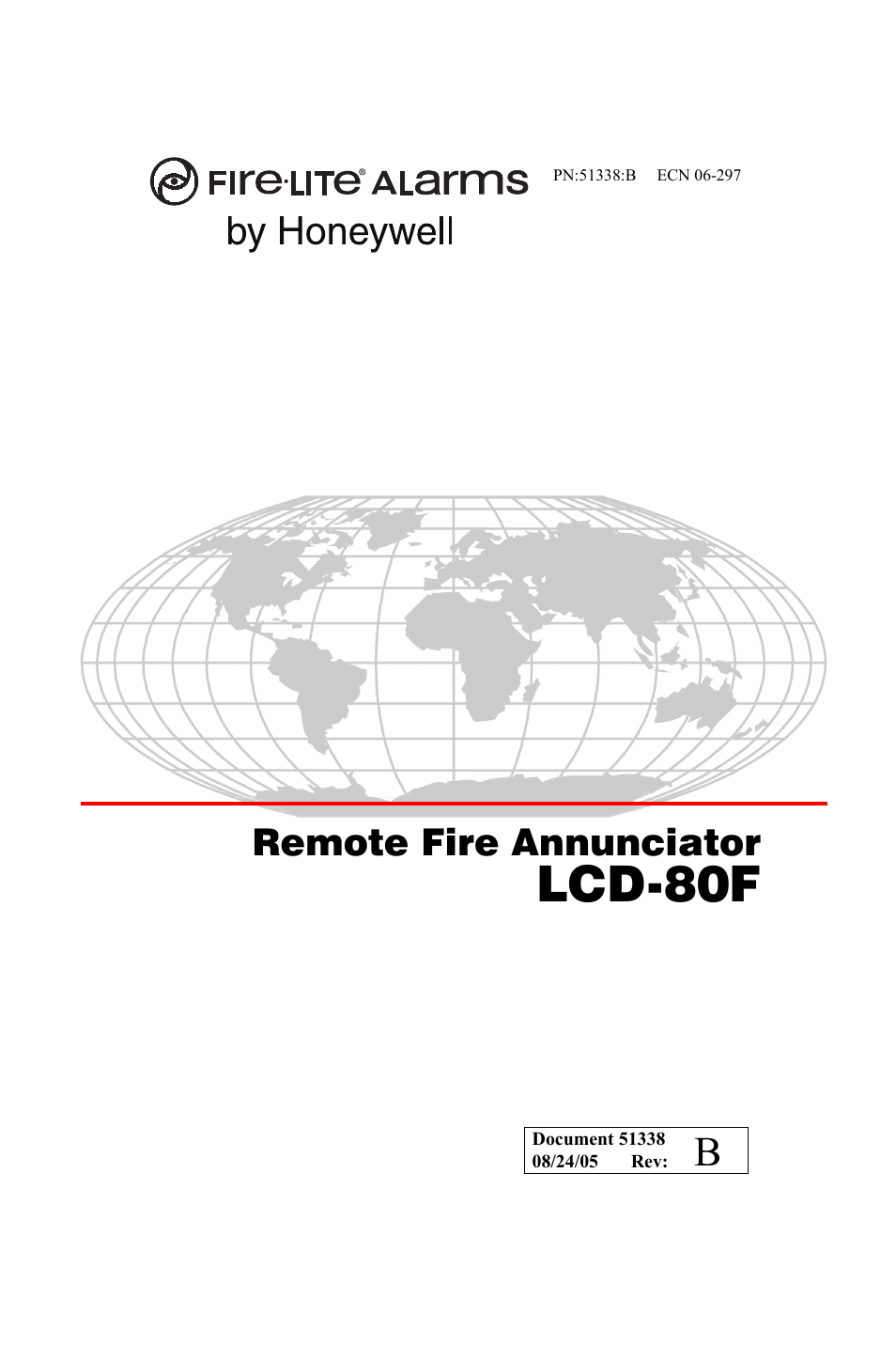 Fire-Lite LCD-80F Remote LCD Annunciator User Manual | 36 pages