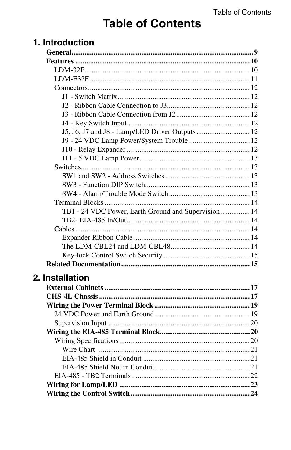 Fire-Lite LDM-32F Lamp Drivers User Manual | Page 5 / 64