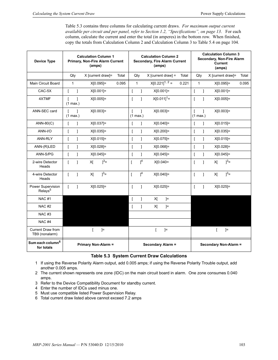 Fire-Lite MRP-2001C PRE-ACTION/DELUGE CONTROL PANEL User Manual | Page 103 / 144