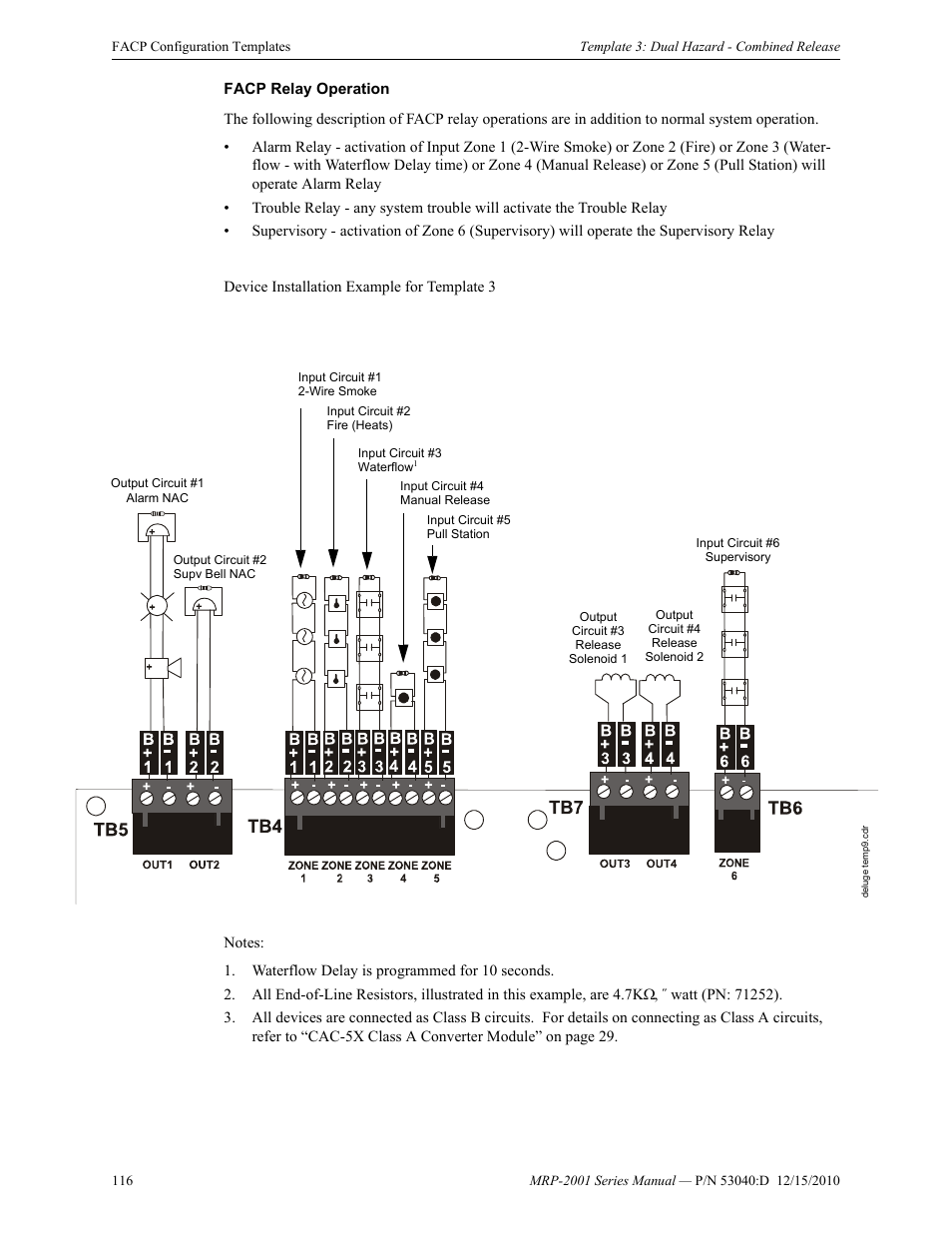 Fire-Lite MRP-2001C PRE-ACTION/DELUGE CONTROL PANEL User Manual | Page 116 / 144