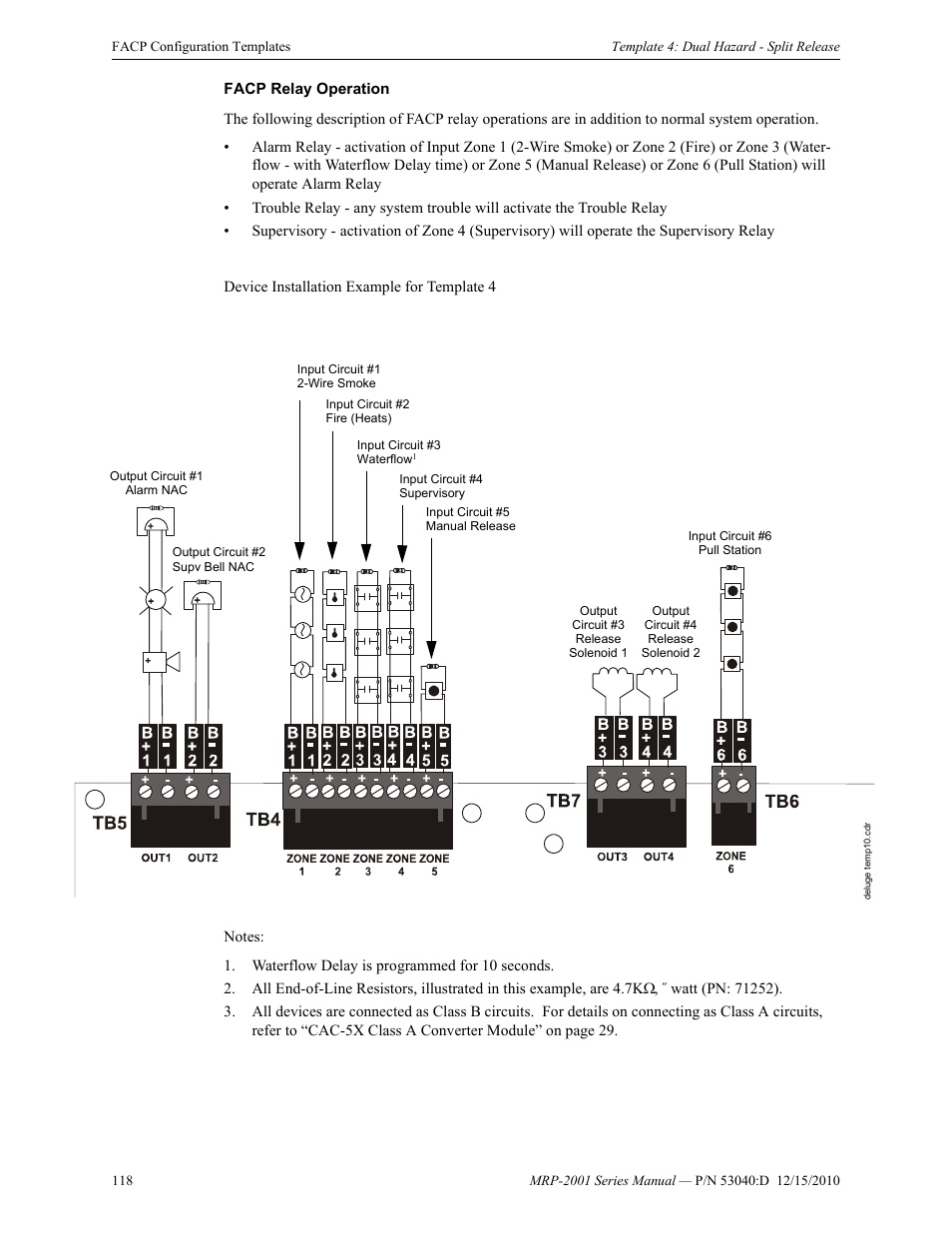 Fire-Lite MRP-2001C PRE-ACTION/DELUGE CONTROL PANEL User Manual | Page 118 / 144