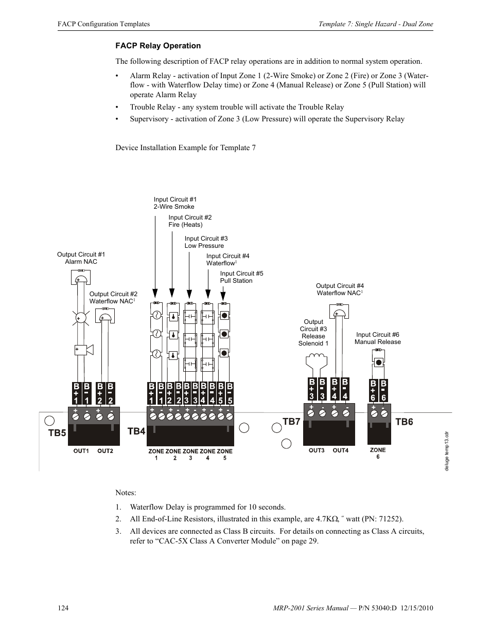 Fire-Lite MRP-2001C PRE-ACTION/DELUGE CONTROL PANEL User Manual | Page 124 / 144