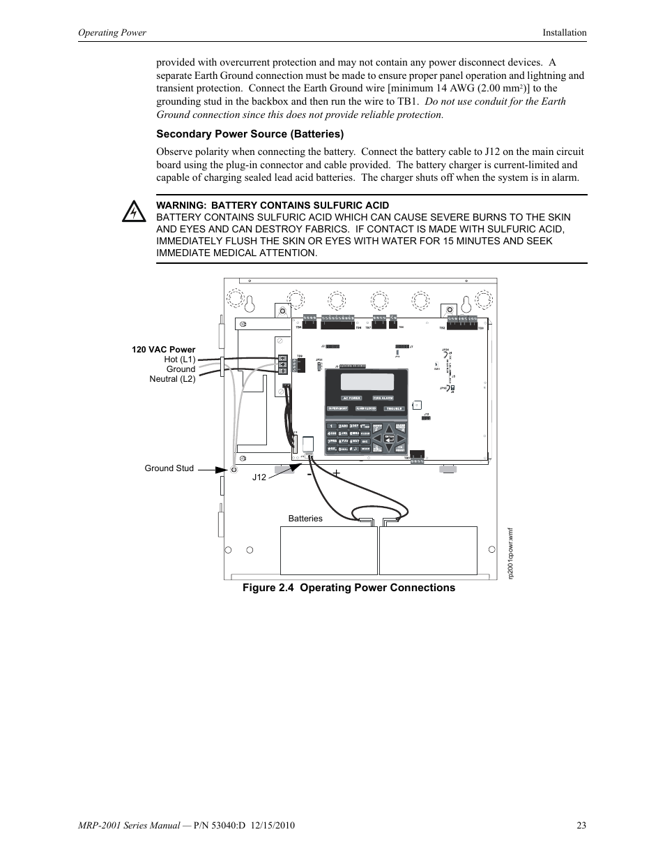 Fire-Lite MRP-2001C PRE-ACTION/DELUGE CONTROL PANEL User Manual | Page 23 / 144